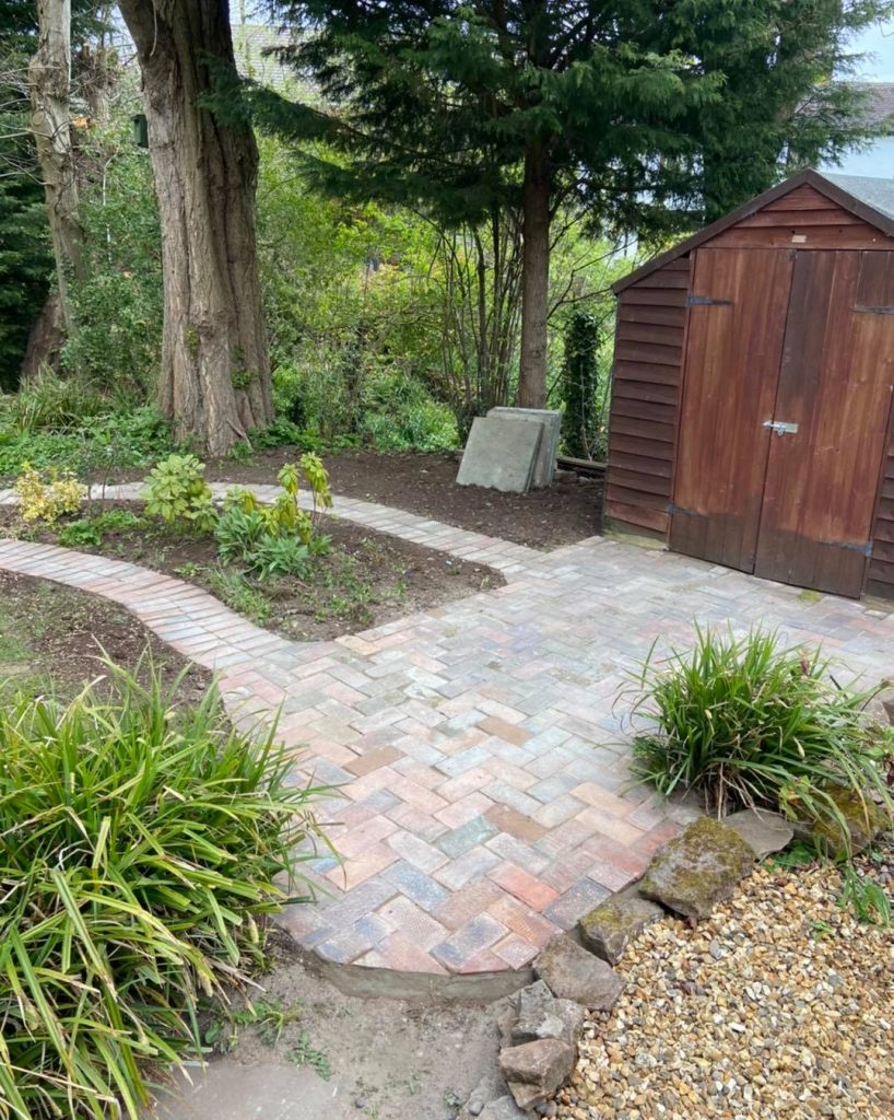 block paving landscape