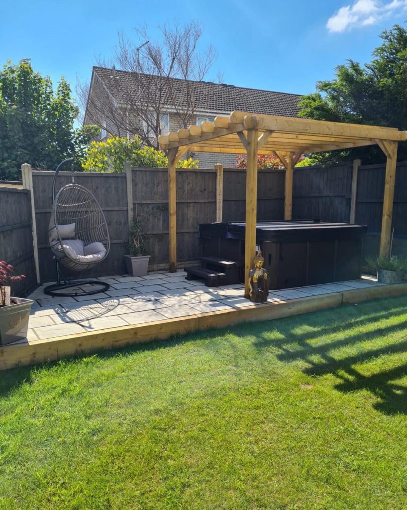 patio with pergola